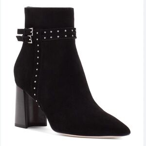 Paige | Celia | Heeled Boots | Suede | Black | 8